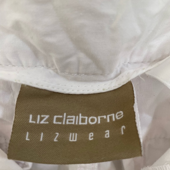 Liz Claiborne White Capri Cargo Pants size 8 - Picture 8 of 9